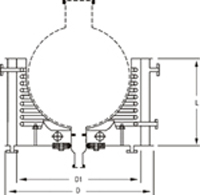 HEATING BATHS - JACKETED WITH COIL